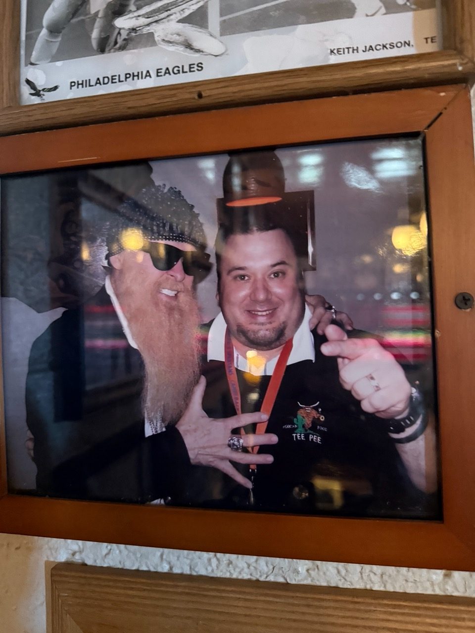 Billy Gibbons visiting Tee Pee Mexican Food