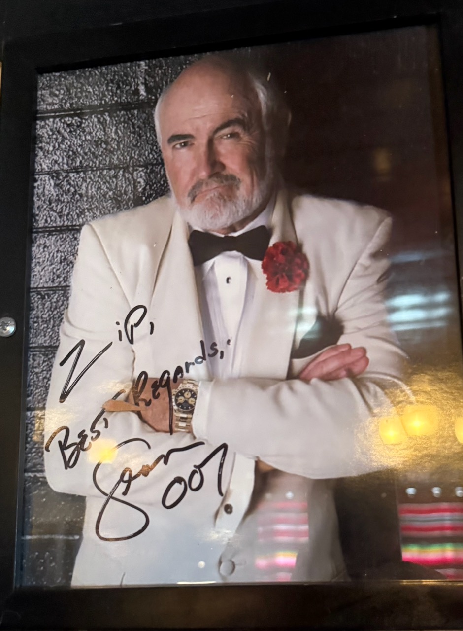 Sean Connery visiting Tee Pee Mexican Food
